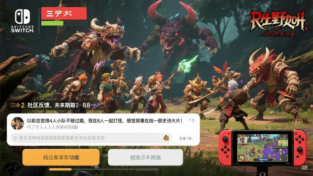 《狂野之心》Switch 2版本：联机人数大幅提升的狩猎新体验