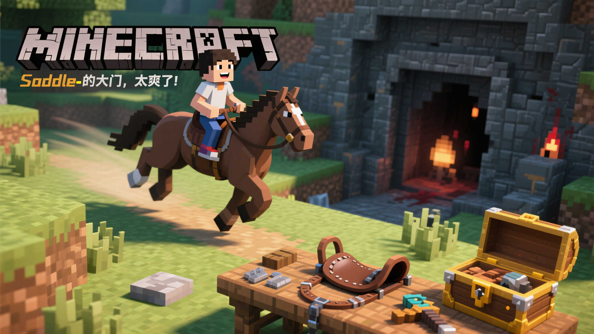 《我的世界》15年里程碑:玩家喜迎“鞍”自制功能! 《我的世界》15年里程碑:玩家喜迎“鞍”自制功能!
